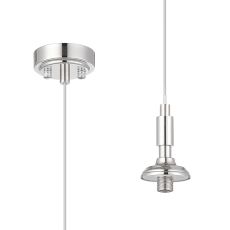 Notte 8cm Pendant Kit (FRAME ONLY), 1 Light G9, IP44, Polished Nickel