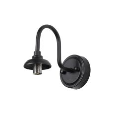 Notte Curved Arm Wall Light (FRAME ONLY), 1 Light G9, IP44, Satin Black