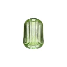 Urasawa 14cm Tubular Ribbed Glass (D), Green