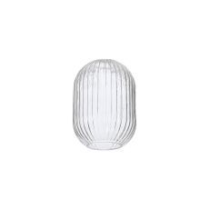 Urasawa 14x20cm Almond Ribbed Glass (F), Clear