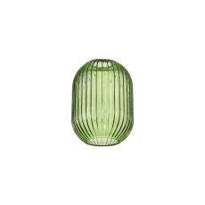 Urasawa 14x20cm Almond Ribbed Glass (F), Green