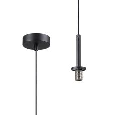 Gana Adjustable Pendant Kit (FRAME ONLY), 1 Light G9, IP44, Satin Black