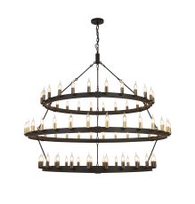 Stella 3 Tier 1.3m+1.6m+1.3m Pendant, 24+30+24 Light E14, Black/Satin Gold/Gun Metal, (REQUIRES CONSTRUCTION/CONNECTION) Item Weight: 32kg