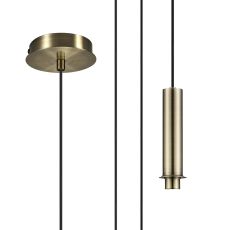 Wick 5m Single Pendant (FRAME ONLY), 1 x G9, Antique Brass