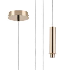 Wick 5m Single Pendant (FRAME ONLY), 1 x G9, French Gold