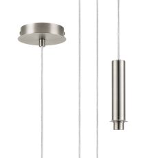 Wick 5m Single Pendant (FRAME ONLY), 1 x G9, Satin Nickel