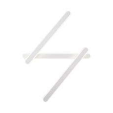Via Adjustable 3 Arm Flush Ceiling/Wall Lamp, 24W LED, 4000K, 1200lm, Sand White, 3yrs Warranty