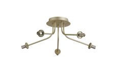 Templo 50cm Semi Flush Light (FRAME ONLY), 5 Light G9, Light Painted Beige