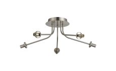 Templo 50cm Semi Flush Light (FRAME ONLY), 5 Light G9, Satin Nickel