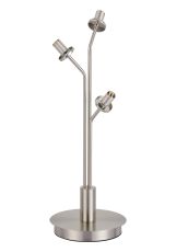 Templo Table Lamp Without Shade, 3 Light G9, Satin Nickel