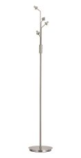 Templo Floor Lamp Without Shade, 4 Light G9, Satin Nickel