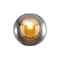 Templo 12cm Round Chrome With Inner Frosted Globe (A) Glass Shade