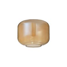 Zenth 25x19.5cm Amber Plated Pumpkin Glass (C), Shade