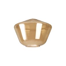 Zenth 30x21.5cm Amber Plated Hexagonal Glass (G), Shade