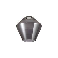 Zenth 23x21.5cm Smoke Plated Diamond Glass (H), Shade