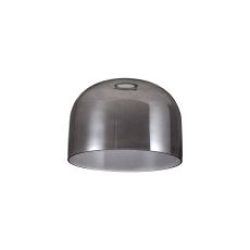 Zenth 24x17cm Smoke Plated Cloche Glass (K), Shade
