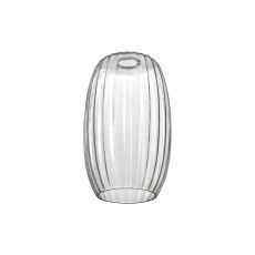 Zenth 18x29cm Clear Ribbed Tubular Glass (O), Shade