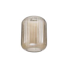 Zenth 20x25.5cm Champagne Ribbed Cylinder Glass (P), Shade