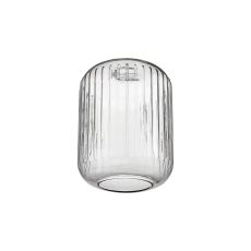 Zenth 20x25.5cm Clear Ribbed Cylinder Glass (P), Shade
