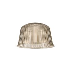 Zenth 28x17.5cm Champagne Ribbed Dome Glass (Q), Shade