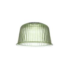 Zenth 28x17.5cm Green Ribbed Dome Glass (Q), Shade