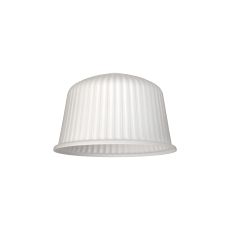 Zenth 28x17.5cm Opal Ribbed Dome Glass (Q), Shade