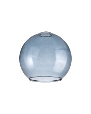 Zenth 20x18cm Open Mouth Round Blue Globe Glass (U), Shade