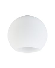 Zenth 25x22.5cm Open Mouth Round Opal Globe Glass (U), Shade