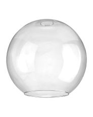 Zenth 30x28cm Open Mouth Round Clear Globe Glass (U), Shade
