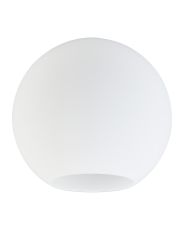 Zenth 30x28cm Open Mouth Round Opal Globe Glass (U), Shade