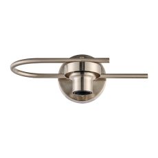 Zenth Satin Nickel 1 Light E27 Switched Wall Light Round (FRAME ONLY)
